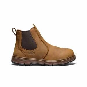 NEW KEEN women's belgian gum soft toe san jose 90° heel work boot in brown